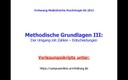 methodische Grundlagen Teil 3